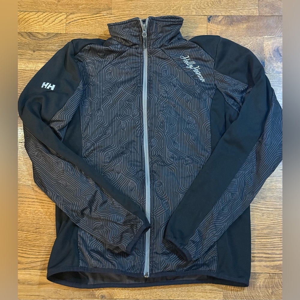 Helly Hansen. Rare Zip-Up Signature Jacket. Black. Size Medium.